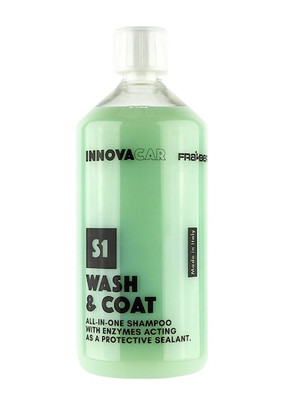 Innovacar S1 Wash&coat Sıo2 İçerikli Enzimli Su İtici Koruyucu Şampuan Konsantre - 1 Lt