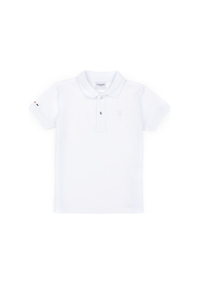 U.S. Polo Assn. Erkek Çocuk Beyaz Basic Polo Yaka Tişört 50279572-VR013