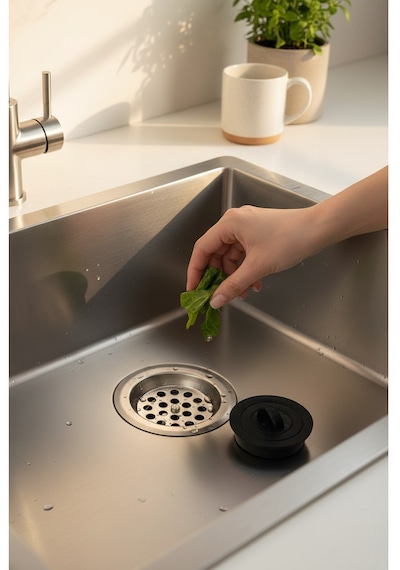Süzgeçli Tıkaç 2 Li Set Mutfak Banyo Lavabo Tıkacı Krom Kaplamalı Paslanmaz Süzgeç Ve Gider Tıkacı Krom