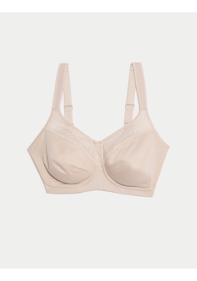 Marks & Spencer Balensiz Toparlayıcı Pamuklu Sütyen T33008000 Bej