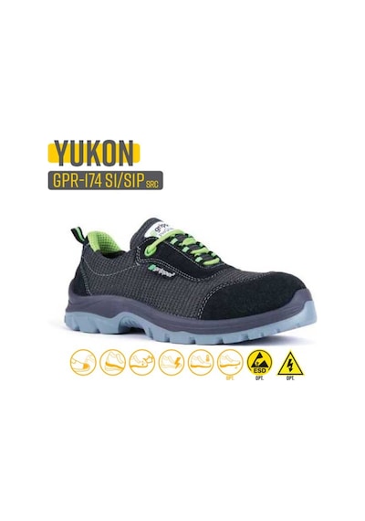 Gripper İş Ayakkabısı - Yukon Gpr-174 S1 Black-Green