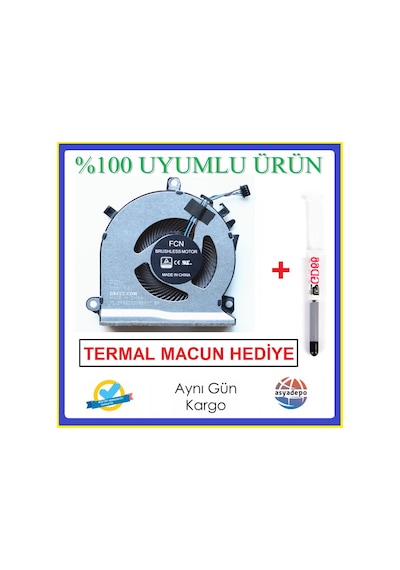 HP Uyumlu L77560-001 Fan Cpu İşlemci Fanı HP Uyumlu L77560-001 Fan Cpu İşlemci Fanı