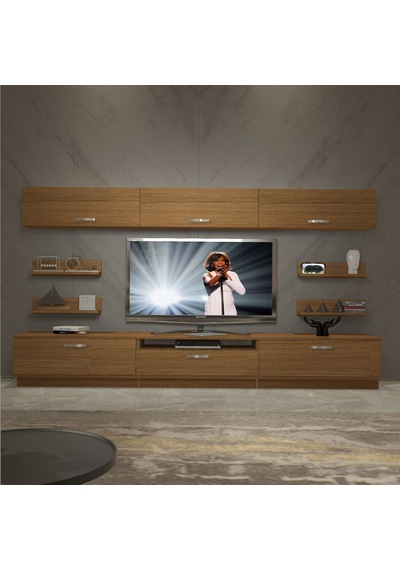 Decoraktiv Trendstyle 8y Slm Tv Ünitesi Tv Sehpası Ceviz