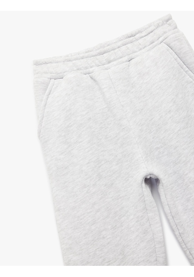 Koton Şardonlu Cep Detaylı Basic Jogger Eşofman Altı Gri 7wkg40015ak