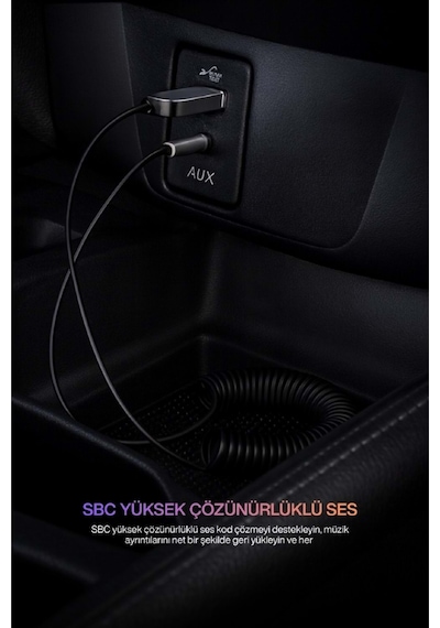 Concord Bt-17 Kablosuz Aux Bluetooth 5.3 Araç Kiti Telefon Müzik Dinleme Tak Çalıştır
