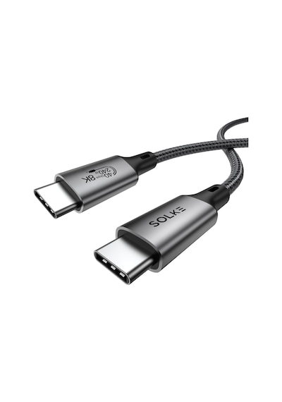 Usb4 Usb-c Kablo 1.8 M 240w 40gbps 8k 60hz 4k 144hz Thunderbolt 3/4 Uyumlu Type-c Hızlı Şarj Ve Standart
