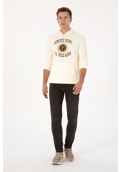U.S. Polo Assn. Erkek Krem Sweatshirt 50308999-VR256