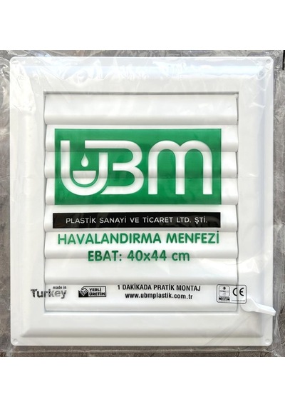 Ubm 40x44 Banyo Wc Havalandırma Menfezi Yapışkanlı Cam Menfez Hediyeli