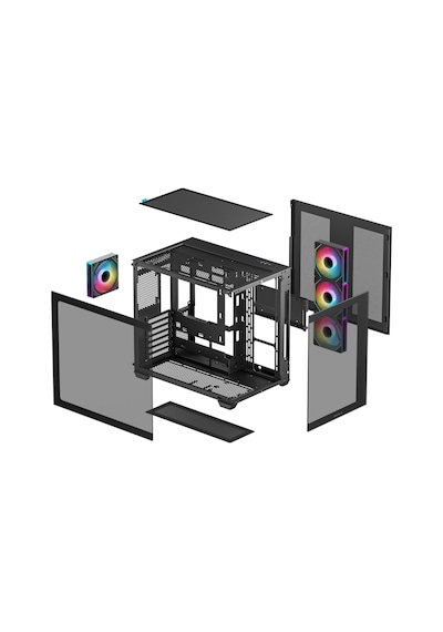Deepcool Cg530-4f Gaming Mid-tower Pc Kasası