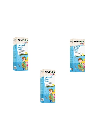 Youplus Kids Omega 3 Balık Yağı 3 x 150 ML