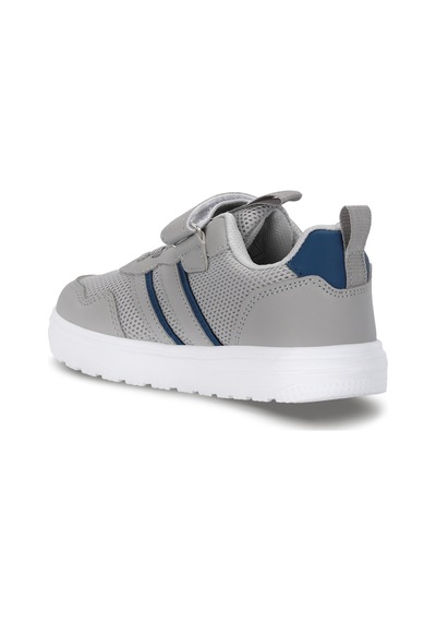 Slazenger Fıora Unisex Çocuk Cırt Cırtlı Gri / Saks Mavi Günlük Spor Ayakkabısı