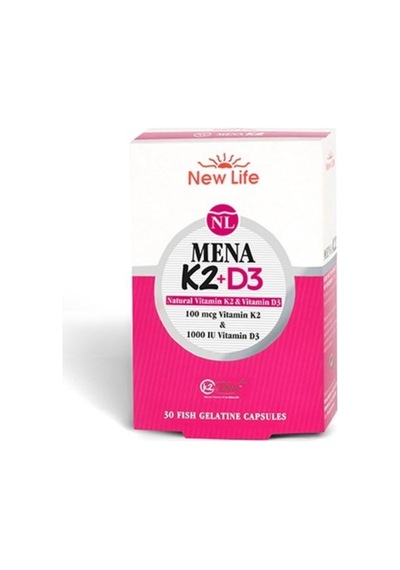 New Li Fe Mena K2 D3 30 Kapsül