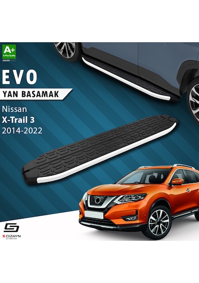 S-dizayn Nissan X-trail T32 Evo Aluminyum Yan Basamak 183 Cm 2014 Üzeri