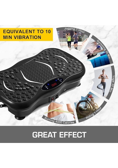 Valkyrie M570 Titreşimli Masaj Ve Spor Aleti Vibrating Plate - 2x Direnç Lastiği - Bluetooth Usb Bağlantı Speaker - Kumandalı