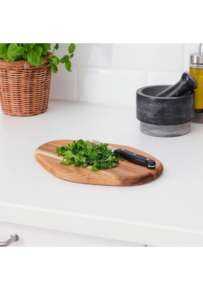 Ikea Fascınera Kesme Tahtası 28 X 19 Cm Kahverengi Koyu Bej