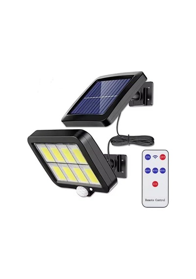Hs-8021c 144 Led Güneş Enerjili 3 Mod Kumandalı 3.5 Mt Kablolu Kaliteli Sensörlü Solar Sokak Lambası Diğer