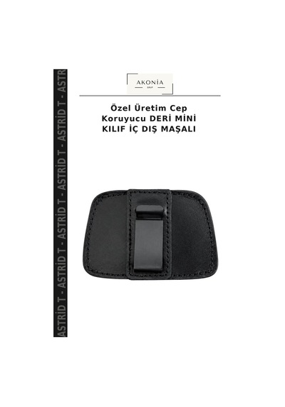 Özel Üretim Cep Koruyucu Deri Mini Kılıf İç Dış Maşalı