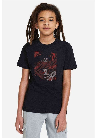 Tshirthane Anime One Punch Man Baskılı Unisex Çocuk Siyah T-Shirt (528338755)