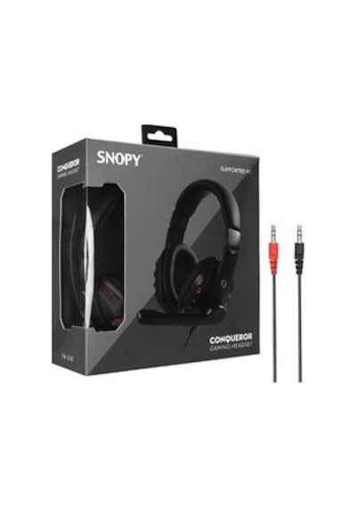 Snopy Sn-338 Conqueror Siyah-kırmızı Gaming Oyuncu Mikrofonlu Kulaklık