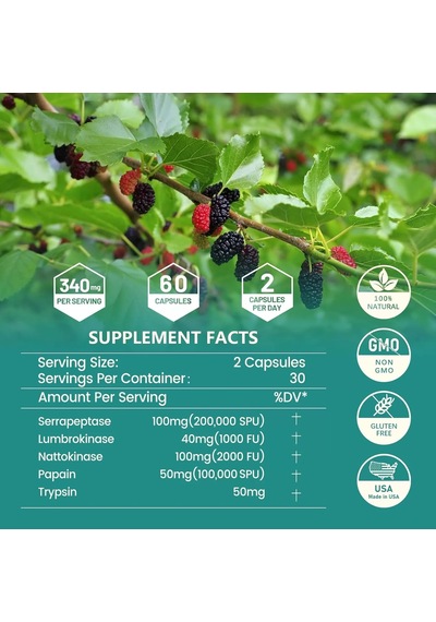 Serraptase 4-in-1 360,000 Spu 60 Kapsül