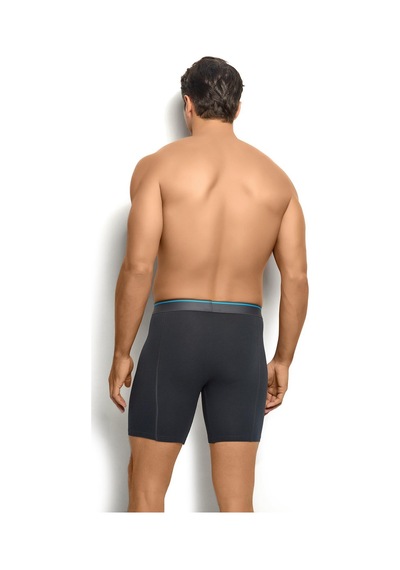 Jiber Erkek Füme Pamuklu Likralı 3 Lü Boxer 268
