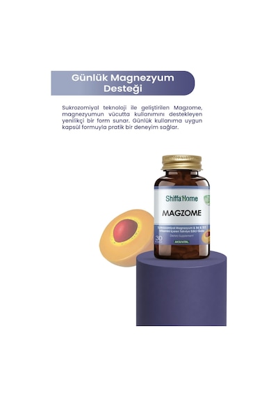Magzome Sukrozomiyal Magnezyum & B6 & D3 Vitamini 30 Kapsül