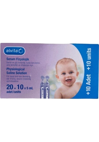 Alvita Serum Fizyolojik 30 Flakon (20 10X5Ml)