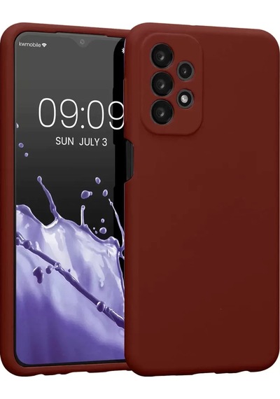 Newface Samsung Galaxy Uyumlu  A23 4g Kılıf First Silikon - Bordo