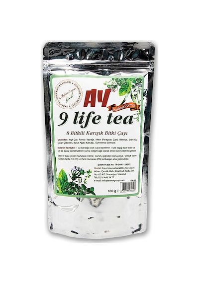 Ay 9 Life Tea 8 Bitkili Karışık Bitki Çayı Kekiksiz 100 G
