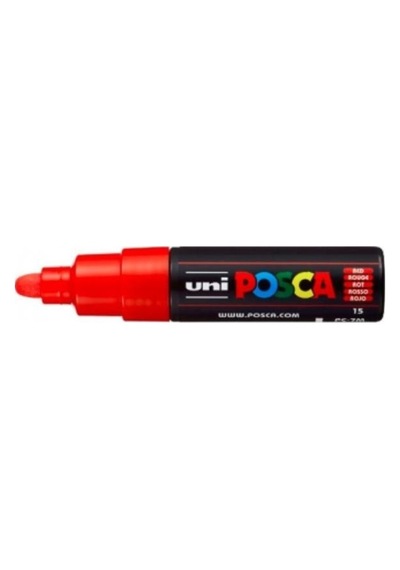 Uni Posca Pc-7M Boyama Markörü 4.5-5.5 Mm Kırmızı