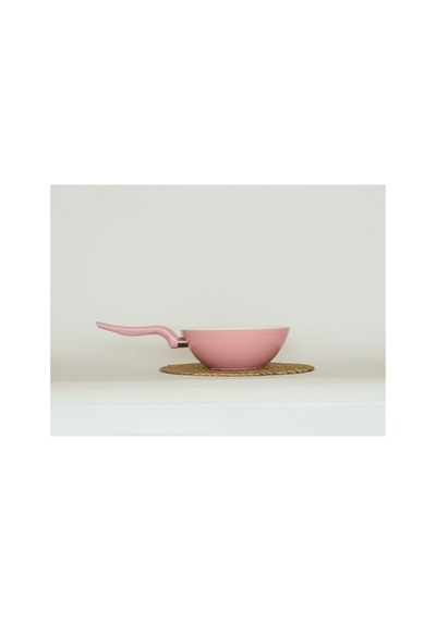 Wok Tava 24 Cm Gül Kurusu - Sebze, Et, Tavuk, Sote Ve Noodle Yemekleri İçin