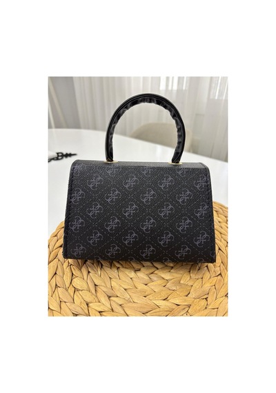 Store Kadın Mini Şık Ve Casual El Ve Omuz Çantası Siyahdesenli