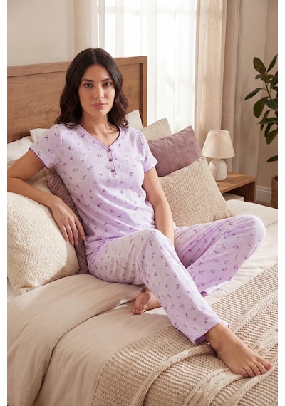 Lela Bayan Pijama Takımı 65770755 Lila LİLA