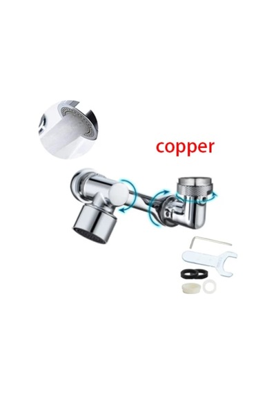YCLSHOP Mutfak Banyo Musluk Başlığı1080 Derece Dönebilen- Krom