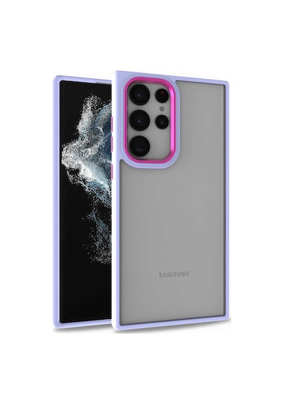 Zore Galaxy S22 Ultra Uyumlu Nvth Flora Kılıf-lila