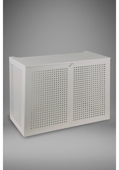 Klima Motoru/dış Ünite Gizleme/koruma Kafesi Xl 120x62x150 H Square Beyaz
