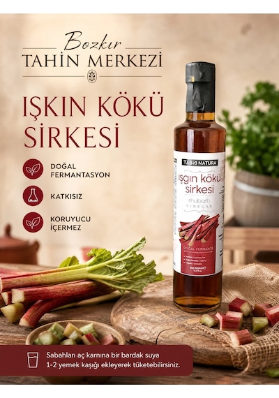 Tabib Natura Bozkır Tahin Merkezi Işkın Kökü Sirkesi Doğal Fermantasyon 500 ML