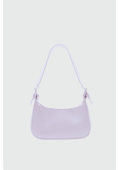 Shule Bags Muse Oval Baget Çanta Pudra Pembe