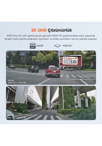70mai M310 Plus 2K Ön Araç Kamerası