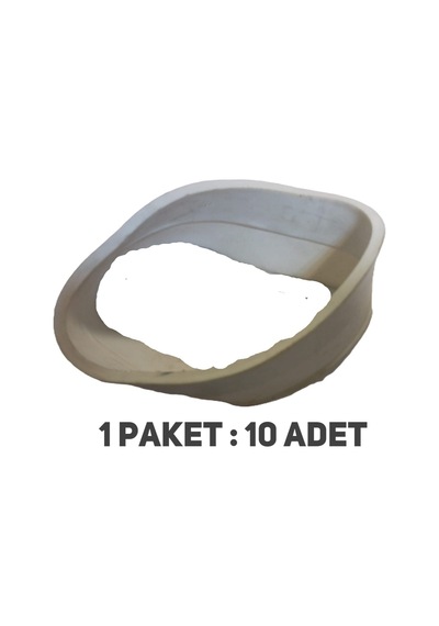 Kombi Baca Contası Q 100 Mm Beyaz Dış Baca İçin Paket 10 Lu