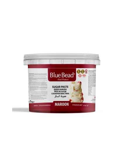 Blue Bead Şeker Hamuru 1kg Bordo Diğer