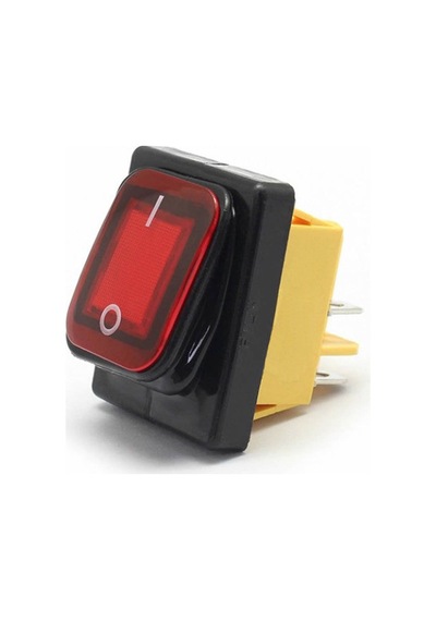 30a 250v On-off Anahtar Yüksek Akım Kcd4 4 Pin Buton Ip67 Su Geçirmez Led Işıklı Rocker