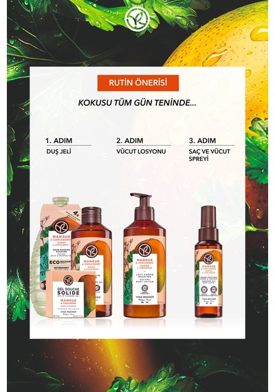 Yves Rocher Saç Ve Vücut Spreyi- Canlandırıcı Mango & Kişniş - Vegan-100ml