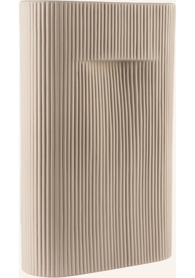 Rıdge Vazo, Gerilli Tasarım, Terracotta, 36 Cm Yüksekliğinde Kahverengi