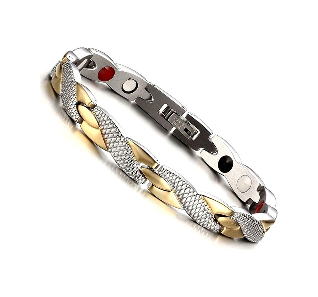 Elegant Terapi Uyağı Artı Kadınlar İçin Bilezik Erkekler Dragon Desen El Zinciri Takı Hediyesi Twist Silver