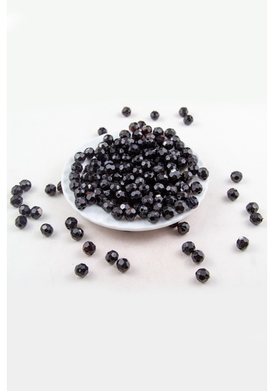 10 Mm Siyah Akrilik Boncuk Aksesuar Takı Malzemesi 25 Gram