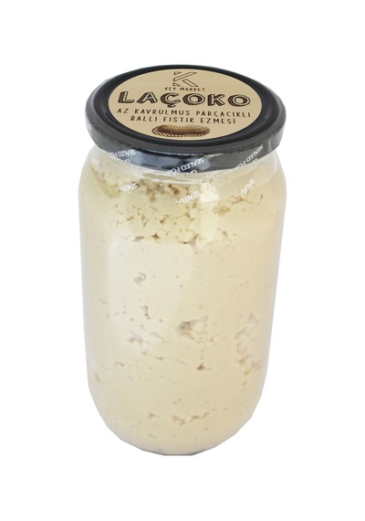 Laçoko Doğal Az Kavrulmuş(Çiğ)Parçacıklı Ballı Fıstık Ezmesi 2 KG