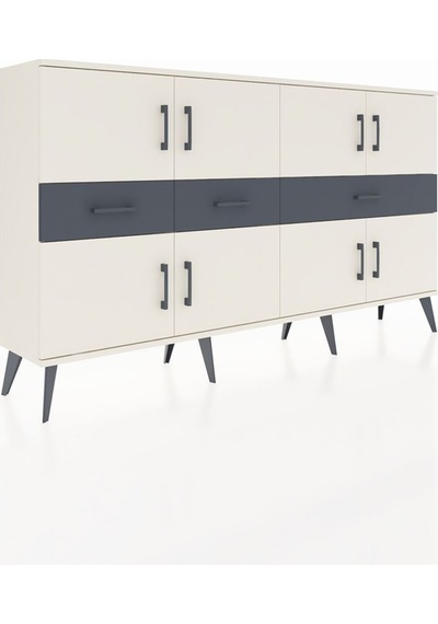 Arges Konsol 5 Raflı 3 Çekmeceli 8 Kapaklı 176x30x99 Aytaşı-aytaşı/antrasit Aytası/antrasıt - Aytası Arges Konsol 5 Raflı 3 Çekmeceli 8 Kapaklı 176x30x99 Aytaşı-aytaşı/antrasit Aytası/antrasıt - Aytası