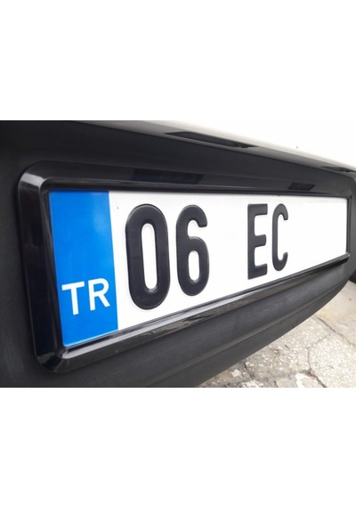 Yeni Nesil Plakalık Çerçevesi 2Adet Piyano Black Plakalık 340428918