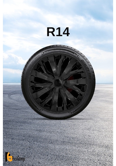 Volkswagen Up Club 14'' İnç Jant Kapağı 4 Adet Siyah S114